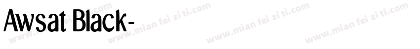 Awsat Black字体转换